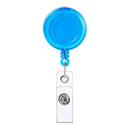 Transparent Easy Pull Buckle Doctor Nurse Breast Card Certificate Card Case Anti-loss Clip Buckle Meal Card Work Card Transparent Color Retractable Buckle