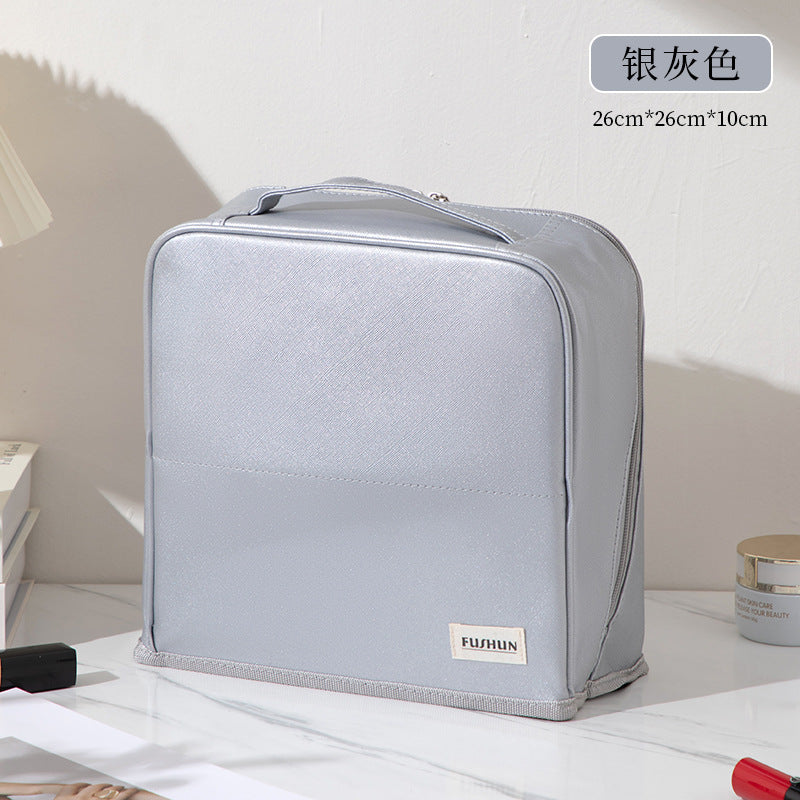 Stand-Up Cosmetic Bag, Large-Capacity Pencil Case, Women's Bag, Travel Storage Bag, Waterproof and Wear-Resistant, Can Be Hung on Luggage Bags