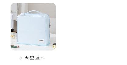 Stand-Up Cosmetic Bag, Large-Capacity Pencil Case, Women's Bag, Travel Storage Bag, Waterproof and Wear-Resistant, Can Be Hung on Luggage Bags