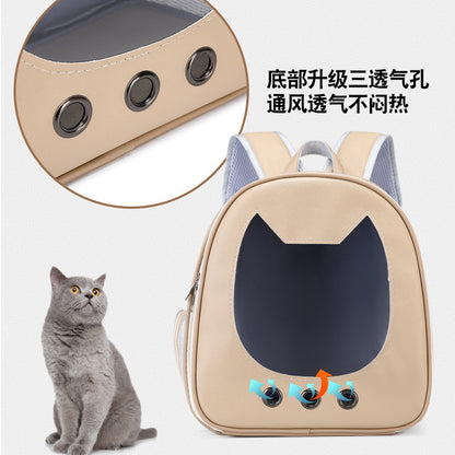Pet Supplies Cat Carrier Backpack, Space-Style Bag, Light Transparent Pet Carrier, Comfortable and Breathable Cat Backpack, Large Capacity
