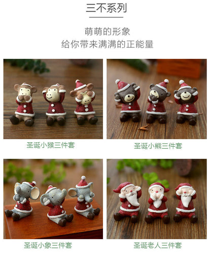 Christmas Decorations Christmas Tree Ornaments Decorative Props Scene Layout Simulation Elk Doll Christmas Ornaments