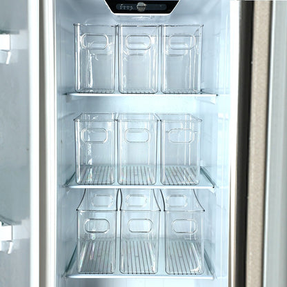 Transparent Storage Box Desktop Kitchen Cabinet Drawer Refrigerator Storage Box Acrylic Snacks Portable Storage Basket