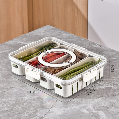 Seasoning Fresh-keeping Plastic Kitchen Sealed Box Spice Storage Box Food Grade Format Transparent Cereal Seasoning