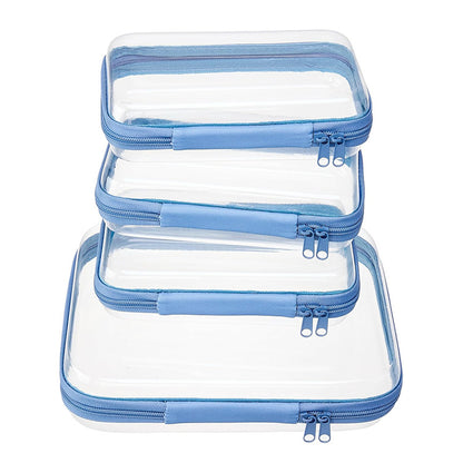 2024 Amazon PET Travel Storage Bag suit Wash Cosmetics Storage Home Zipper Toy Hard Plastic