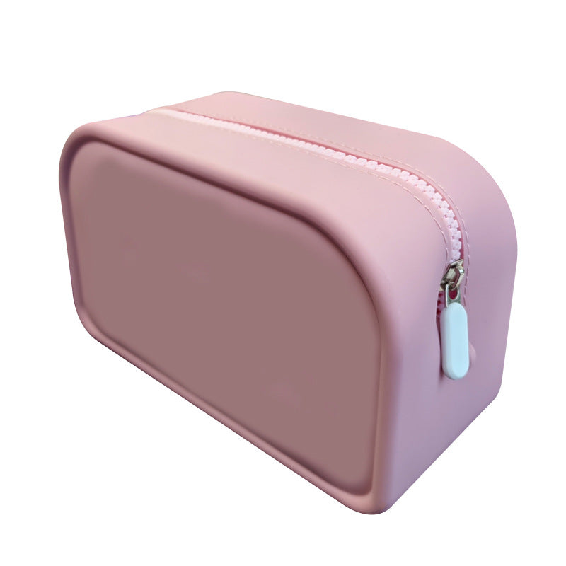 Factory Processing Travel Cosmetic Brush Bag Storage Wash Bag Logo Data Cable Travel Large Capacity Silicone Storage Bag