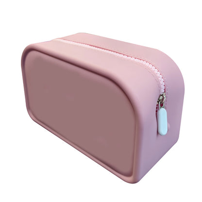 Factory Processing Travel Cosmetic Brush Bag Storage Wash Bag Logo Data Cable Travel Large Capacity Silicone Storage Bag