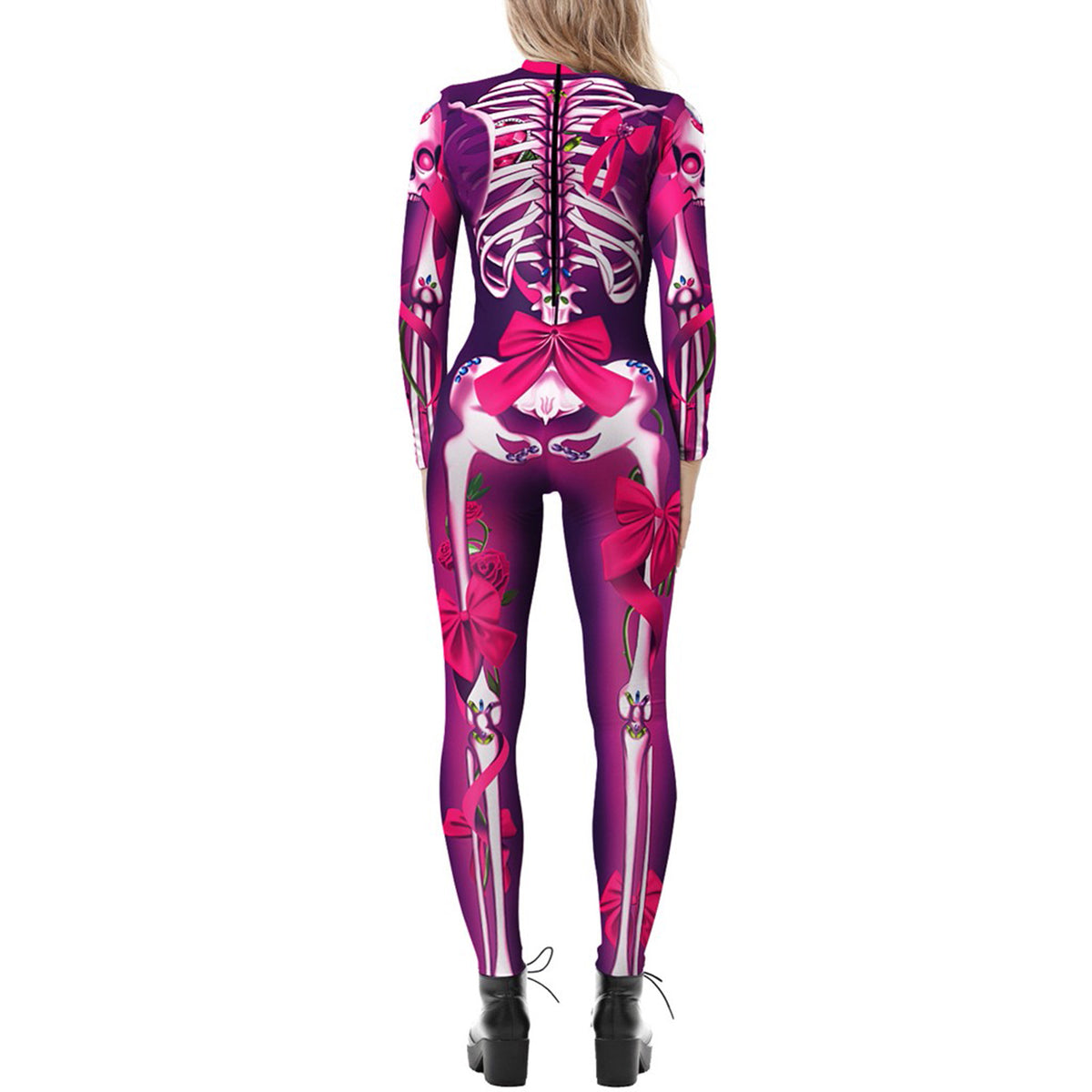 European and American New funny long-sleeved Halloween jumpsuit