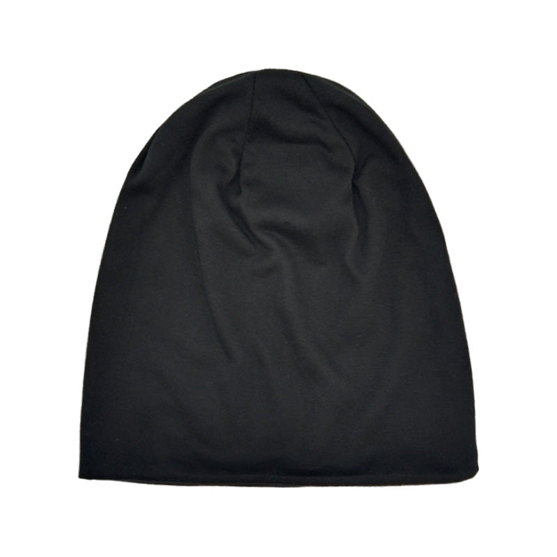 Cross-Border New Style Solid Color Slouchy Beanie, Popular Double-Layer Pullover Hat, Thin Postpartum Hat, Cold Weather Hat Wholesale