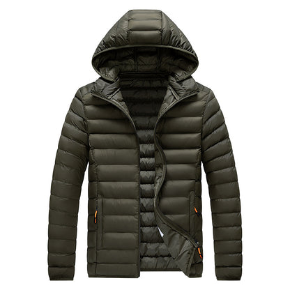 Cross-Border Exclusive Supply for Amazon: Men's 2026 Winter Jacket, Slim Fit, Lightweight Cotton Coat, Thin Multi-Color Quilted Cotton Clothing