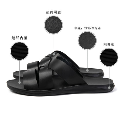 Men's New Style Summer Fashion Soft-Soled Non-Slip Sandals, Cross-Border Large Size Slippers, Wear-Resistant, European Sizes 39-47
