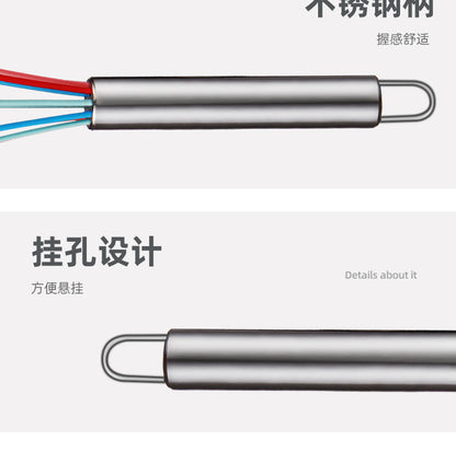 Factory spot supply manual egg beater stainless steel silicone egg beater hand mixer silicone egg beater