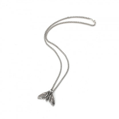 Foreign Trade Hot-Selling Retro Viking Death Skull Moth Pendant Necklace Gothic Decorations Party Accessories Wholesale