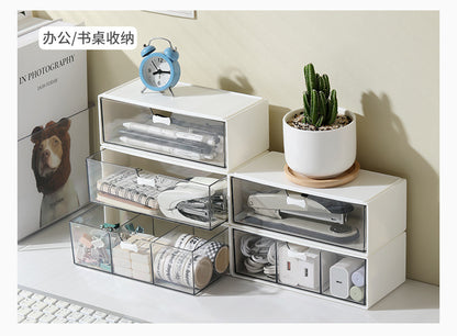 Transparent Storage Box Cosmetics Organizer Desktop Lipstick Makeup Brush Skin Care Product Pen Holder Makeup Box Storage Shelf