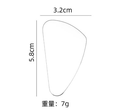Factory direct stainless steel large heart-shaped scraping plate hand face scraping metal massage beauty tools wholesale
