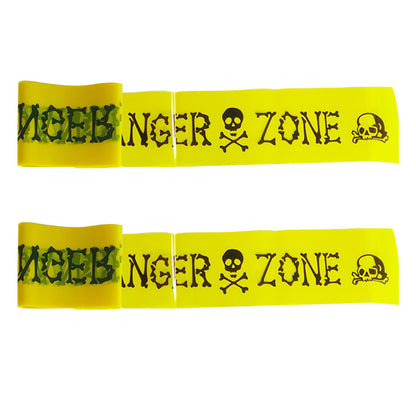 Cross Border in stock Halloween Party Decoration Warning Tape Horror Party Decoration Supplies Halloween Warning Tape