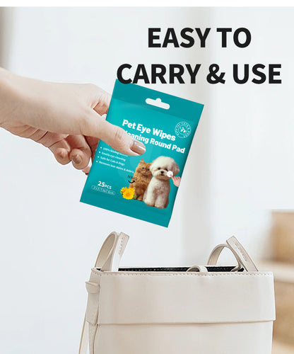Foreign Trade Cross-Border Pet Tear Stain Wipes Pet Supplies Tear Stain Removal Cleaning Wet Wipes Cat Eye Tear Stain Removal