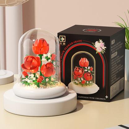 Jihui New Product Flower Pot Series Building Blocks Assembled Compatible with Lego Toys Children's Educational Boys and Girls Cross-border Wholesale