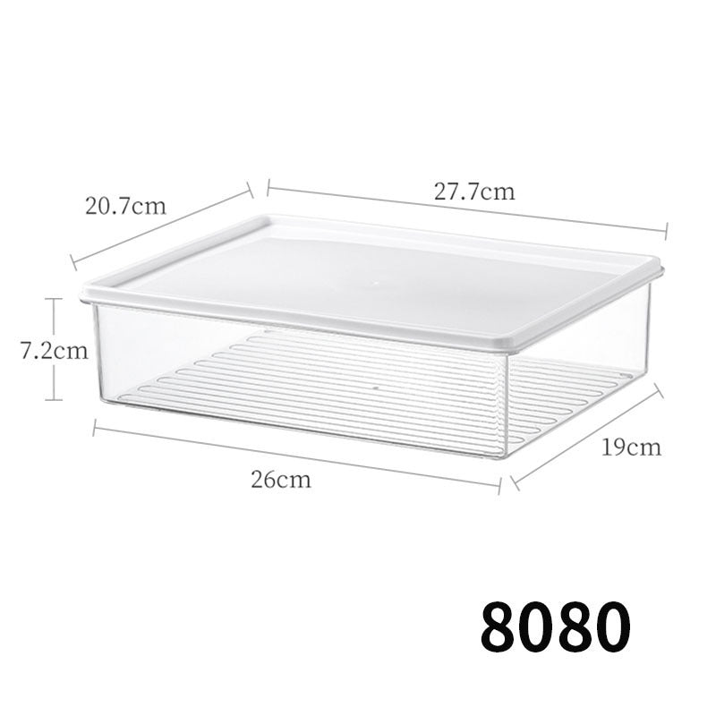 Desktop Storage Box with Lid Flip-Top Rectangular Transparent Acrylic Storage Box Kitchen Cosmetics Sundry Work Station