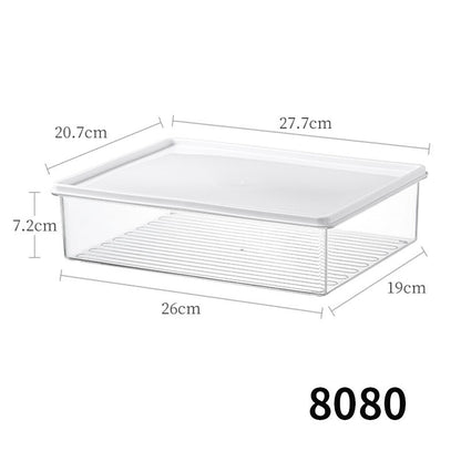 Desktop Storage Box with Lid Flip-Top Rectangular Transparent Acrylic Storage Box Kitchen Cosmetics Sundry Work Station
