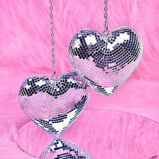 Chain love Disco ball Disco love glass decorations party reflective atmosphere products Christmas