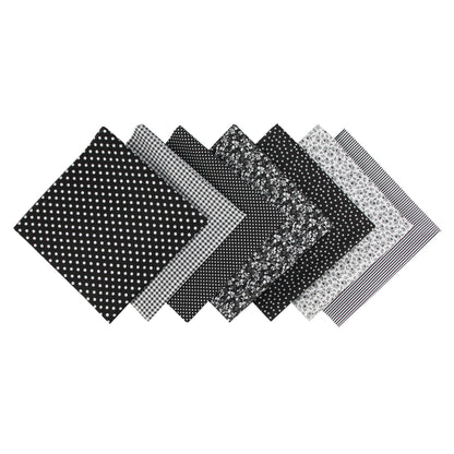 7 Color Patchwork Cloth Group Plain Flower Cloth Broken Plaid Dot DIY Cotton Small Fresh Plant Printing Cloth