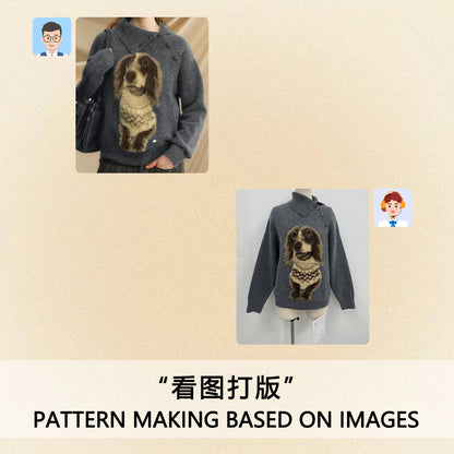 2025 Autumn and Winter European and American Christmas Pullover Jacquard Sweater Christmas Elk Snowflake Element Round Neck Knitted Couple Outfit