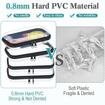 Cross-Border Popular Pet Box Travel Storage Bag Digital Stationery Toiletry Makeup Bag Small Transparent Box Portable