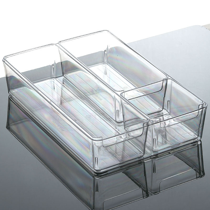 Enlarge 40cm Long Transparent Box Narrow Long Square Storage Box 15cm Wide Water-tight Drawer Finishing