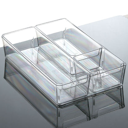 Enlarge 40cm Long Transparent Box Narrow Long Square Storage Box 15cm Wide Water-tight Drawer Finishing