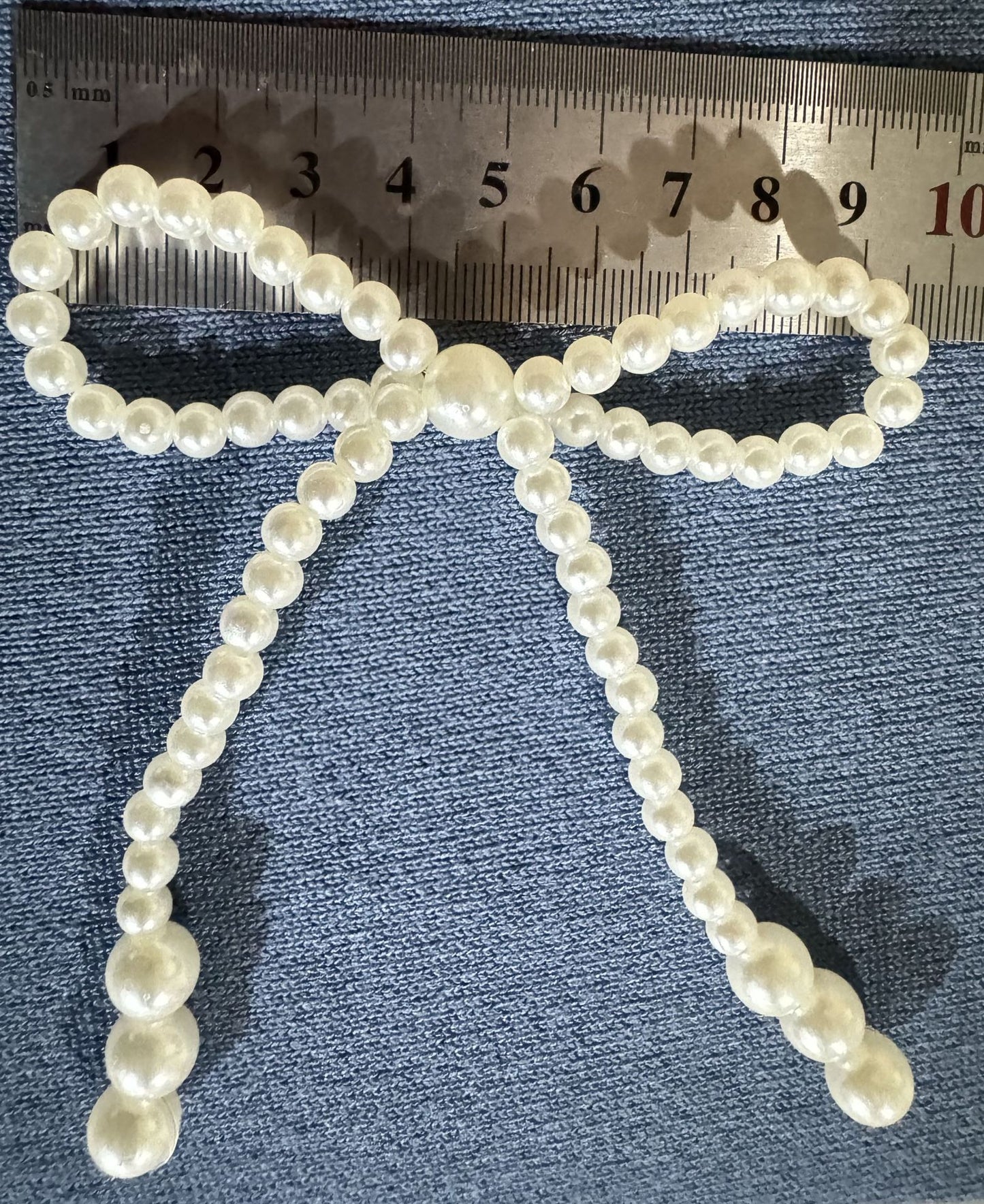 Wholesale bouquet bow jewelry imitation pearl cake decoration bow chain Valentine's Day accessories accessories decoration