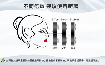 20X 30X 40X Magnifying Makeup Mirror for Acne and Pimples Portable 30X Magnifying Makeup Mirror
