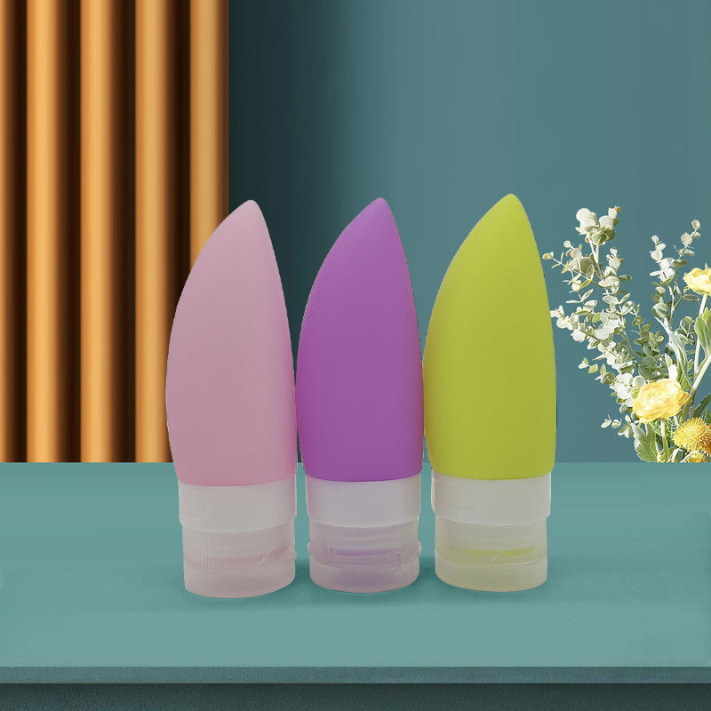 Press-Type Silicone Travel Refillable Bottle Set for Skincare Products, Lotion, Shower Gel, Cute Animal Shape