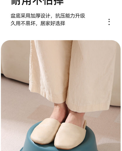Washbasin plastic household large durable basin student dormitory baby contrast color small basin vegetable washing laundry foot basin