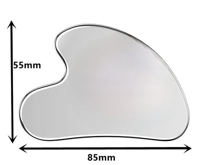Factory direct stainless steel large heart-shaped scraping plate hand face scraping metal massage beauty tools wholesale