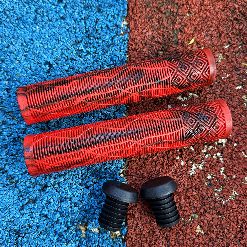 Universal extended mixed color mountain bike handle cover vertical rubber non-slip soft handle cycling bicycle grip accessories