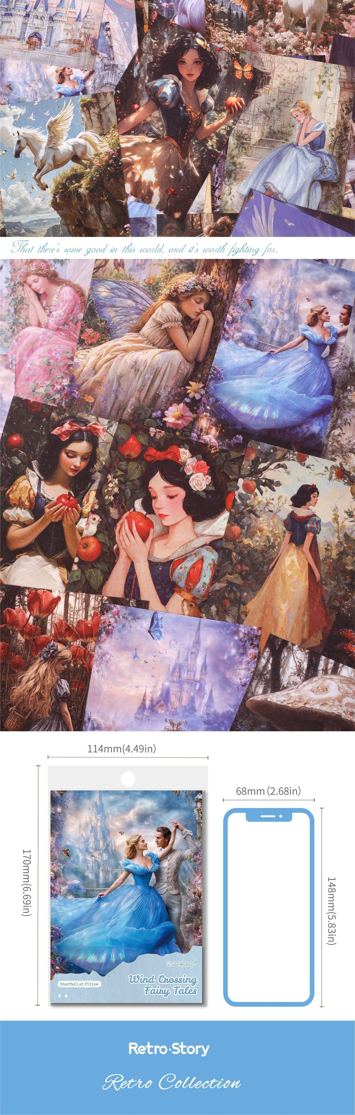 Carefully Selected Cross-Border Retro Story Style Fairy Tale Series Stickers, High-End Pet Vintage Character Journal Stickers