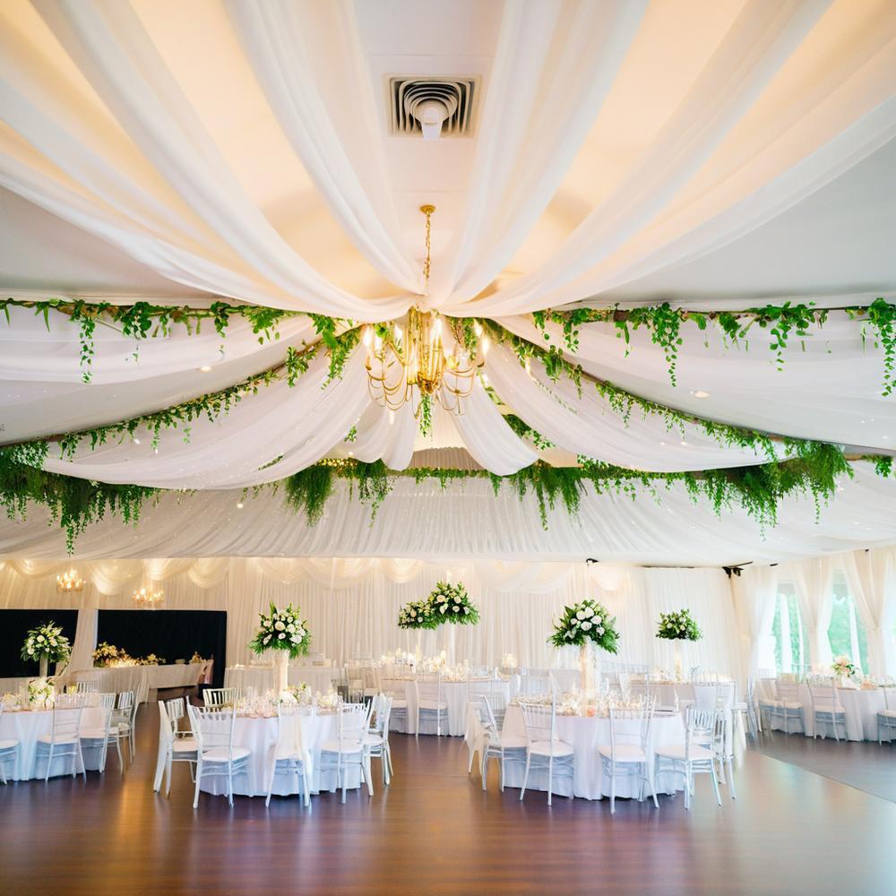 Wedding gauze curtain white gauze cross-border outdoor gauze curtain scene background decoration party wedding gauze wedding arch