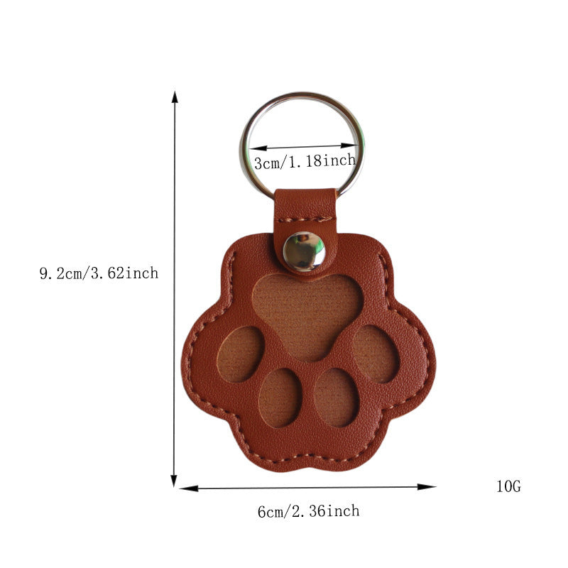 New Pet Hair Storage Bag, Dog Paw Keychain Pendant, Cat and Dog Hair Storage Keychain
