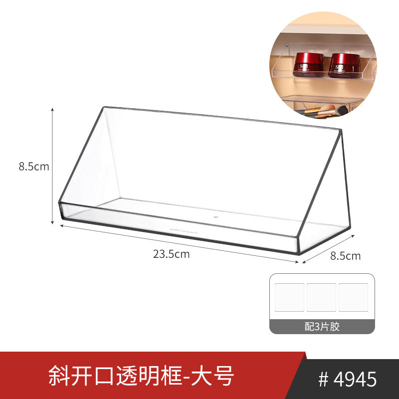 Bathroom Makeup Cotton Wall-Mounted Storage Box Bathroom Cotton Swab Stick Makeup Remover Cotton Dormitory Hair Accessories Storage Rack