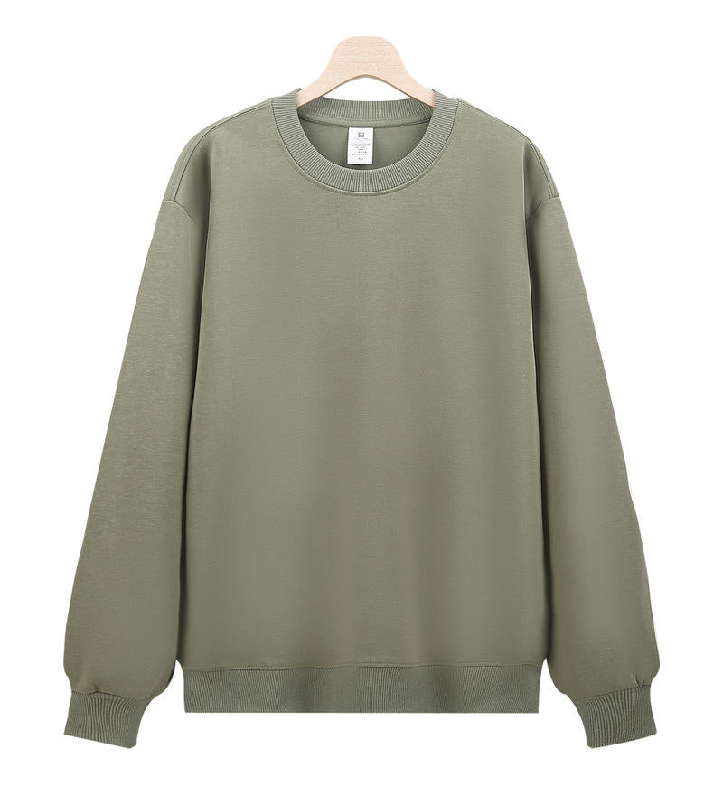 Cross-Border Heavy Sweatshirt with Logo Printed on It, Group Annual Meeting Cultural Shirt, Advertising Shirt Design, Velvet Round Neck Sweatshirt, Work Clothes
