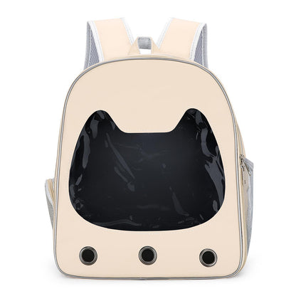 Pet Supplies Cat Carrier Backpack, Space-Style Bag, Light Transparent Pet Carrier, Comfortable and Breathable Cat Backpack, Large Capacity