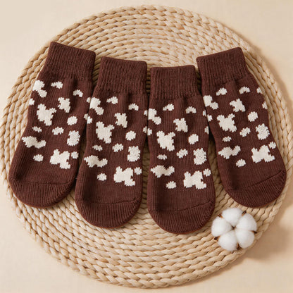 New pet socks, dog socks that stay on when out, cross-border bestseller, non-slip socks for small dogs with double-sided adhesive