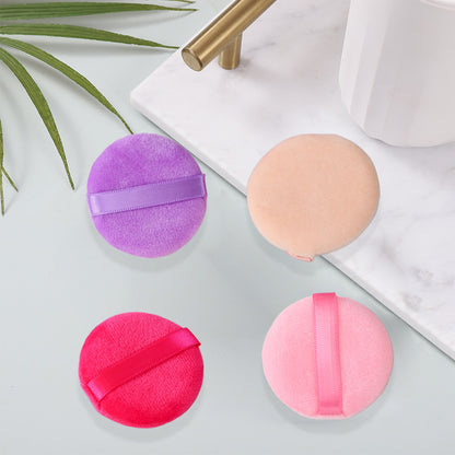 Crystal super soft round small size puff manufacturers wholesale powder cake makeup cotton makeup tools wet and dry puff