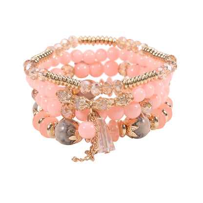 European and American Cross-Border Hot-Selling New Bohemian Bracelets Creative Tassel Multi-Layer Beaded Bracelets Fashion Jewelry