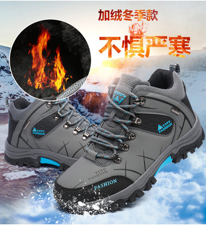 Cross-Border Recommendation for Autumn and Winter Men's Low-Top Outdoor Mountaineering and Hiking Sports Shoes, Men's Non-Slip and Wear-Resistant Work Boots