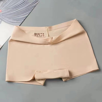 Summer Mid-waist Safety Pants Belly-closed Breathable Boxers Ice Silk Seamless Underwear Anti-light Leggings Women's Boxers