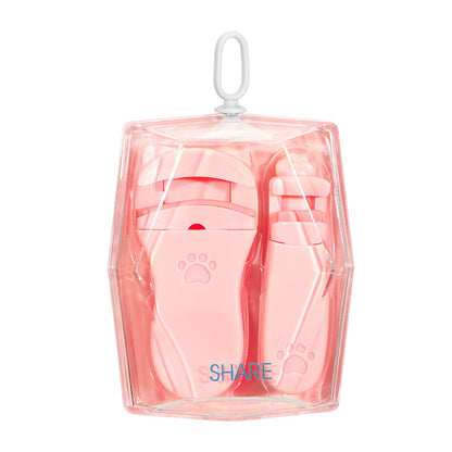 Snow Belle's New Cat Paw Eyelash Curler Wholesale Curling Tool Easy to Use with Silicone Strip Beauty Wide-Angle Eyelashes