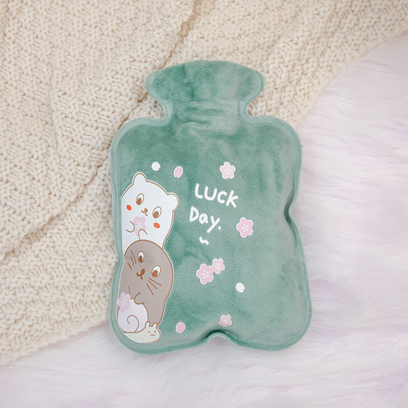 Hot Water Bag Water Filling Cute Mini Large Hand Warmer Hot Compress Warm Water Bag for Belly small size Water Filling for Students