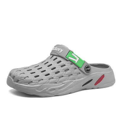 Hole Shoes Casual Thick-soled Non-slip Wear-resistant Beach Sandals Cross-border Large Size Dung-feeling Summer New Style Outer Wear Slippers
