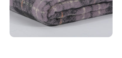 Women's scarf winter New Winter high-grade cashmere-like shawl Korean style versatile purple thick warm scarf